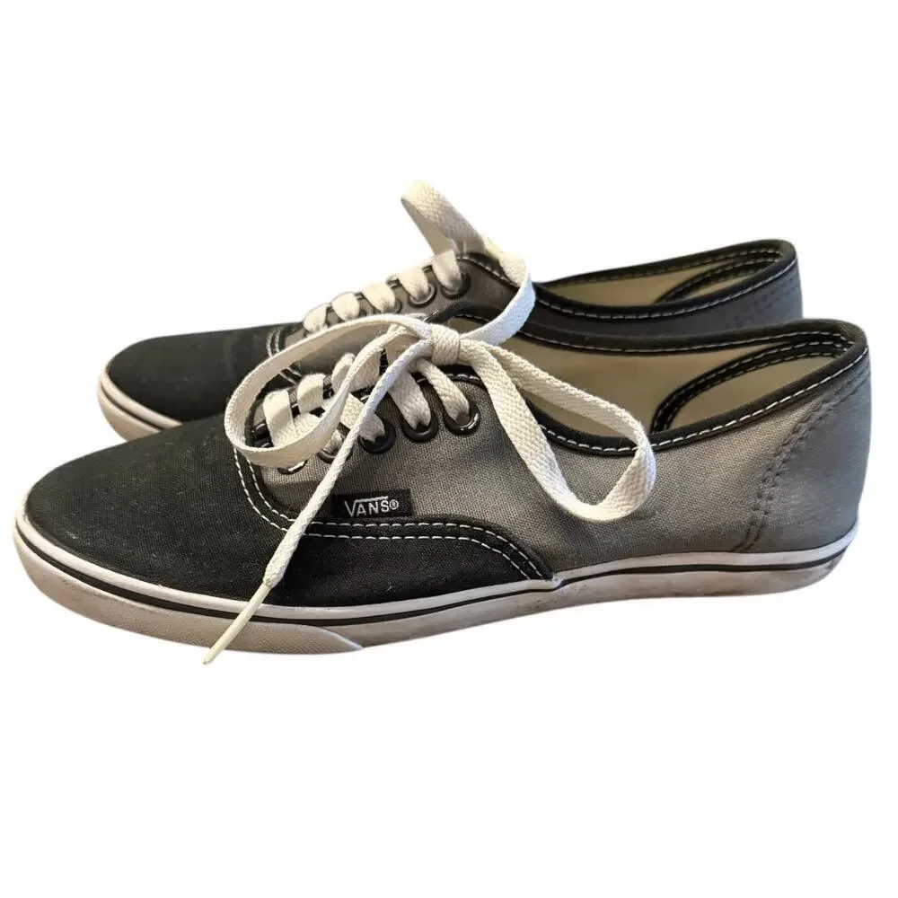 Vans Black & Gray Canvas Sneakers Women’s 6.5 / Men’s 5